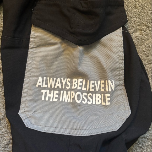 Black and Gray Jogger Pants with Motivational Text - Picture 5 of 8